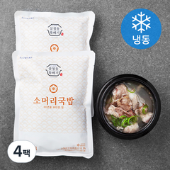 푸드얍 삼청동뚝배기 소머리국밥 (냉동), 600g, 4팩