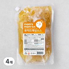 맘스맘 유자드레싱, 2kg, 4개