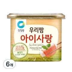 청정원 우리팜 아이사랑 햄통조림, 330g, 6개