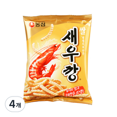 농심 쌀새우깡, 80g, 4개