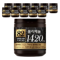 롯데제과 드림카카오 82% 폴리페놀 초콜릿, 86g, 12개