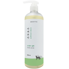 아껴주다 저자극 고양이 샴푸, 500ml, 1개