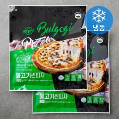 푸딩팩토리 불고기 씬피자 (냉동), 380g, 2개