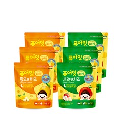 퓨어잇 내이브로 망고엔치즈 3p + 사과엔치즈 3p, 망고치즈, 사과치즈, 1세트