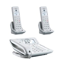 모토로라 디지털 무선 전화기 2p + 유선전화기, C7201A(화이트)