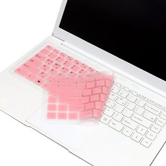디클 클릭북 D14 전용 실리콘 키스킨, 핑크, 1개