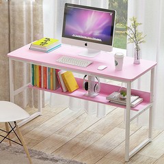 가팡 원목 컴퓨터 책상 1250, 핑크