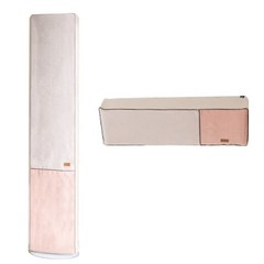 주호데코 먼지제로 에어컨커버 2in1 원형 스탠드 + 삼각 벽걸이 세트, 핑크