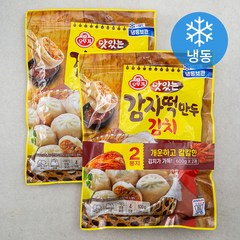 오뚜기 맛있는 감자떡 김치만두 (냉동), 600g, 2개