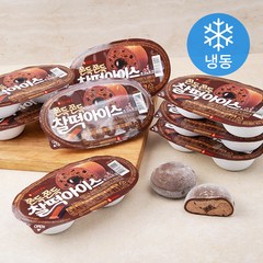 롯데웰푸드 쫀득쫀득 찰떡아이스 초코 앤 초코 아이스밀크 (냉동), 90ml, 12입
