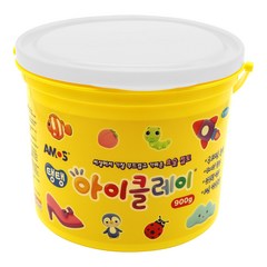 아모스 유아용 탱탱 아이클레이, 흰색, 900g