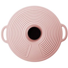 굿프랩 다용도 실리콘 냄비 뚜껑 핑크, L(32 x 28 cm), 1개