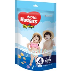 하기스 물놀이 팬티형 수영장 기저귀 아동용, 60매, 4단계