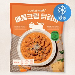 쿠캣 매콤크림 닭갈비 (냉동), 650g, 1개
