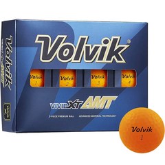 볼빅 신형 비비드 XT AMT 비거리용 골프공 무광 3피스 12p, 오렌지, 1개