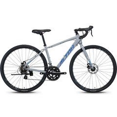 알톤스포츠 2023 700C 490 로드자전거 자비스 14D 미조립 박스배송, 매트 도브 그레이, 176cm