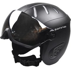 아티나 바이저 스키 헬멧 SK38, 블랙