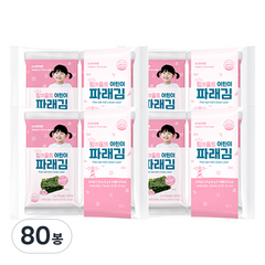퓨어잇 아동용 핑크솔트 파래김 2g, 80봉