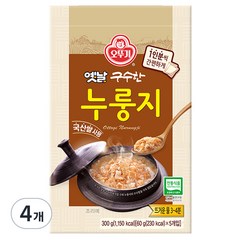 오뚜기 옛날 구수한 누룽지, 60g, 4개