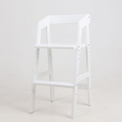 Hoo 원목 어린이 식탁 의자, 하얀색