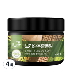 토종마을 보리순추출분말, 4개, 200g