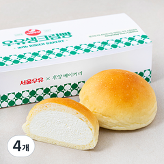 후앙 서울우유 우유생크림빵, 420g, 4개