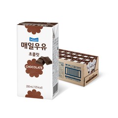 매일유업 초콜릿 우유, 200ml, 24개