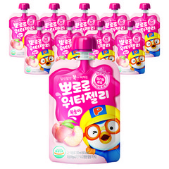 팔도 뽀로로 워터젤리 복숭아, 120ml, 10개