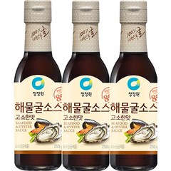 청정원 해물굴소스 고소한맛, 250g, 3개