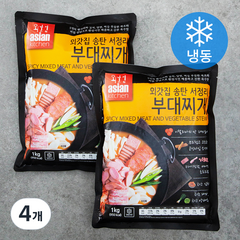 외갓집 송탄 서정리 부대찌개 (냉동), 1kg, 4개