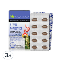 메이플트리 위건강 트리플액션 영양제, 60정, 3개