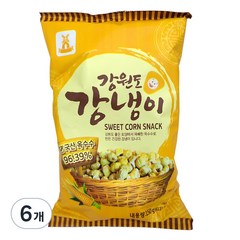 당암티에프 강원도 강냉이 스낵, 150g, 6개