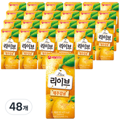 서울우유 리이브 제주감귤 주스, 190ml, 48개