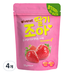 아이배냇 딸기 조아 과일칩, 12g, 4개입