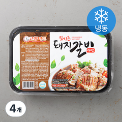 맛기픈 고향미트 돼지 갈비 양념 (냉동), 1kg, 4개