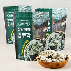 주일 일품수제 찹쌀 파래 김부각, 3봉, 50g