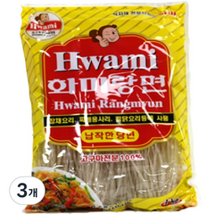 화미제당 랑면 납작당면, 1kg, 3개