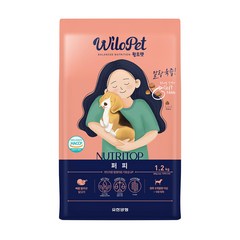 유한양행 윌로펫 반려동물 퍼피 뉴트리탑 소프트사료, 닭, 1개, 1.2kg