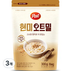 포스트 현미 오트밀, 300g, 3개