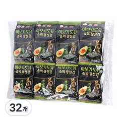 솔뫼식품 더국민 아보카도유 광천 도시락김, 32개, 4g