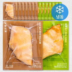 브랜드닭 훈제 닭가슴살 헬시 오리지널 100g + 건강한+ 100g (냉동), 8세트