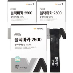 비타민마을 블랙마카 2500 분말 스틱, 75g, 3개