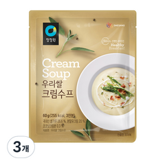 청정원 우리쌀 크림수프, 60g, 3개
