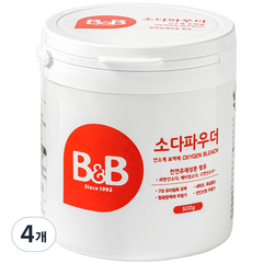 비앤비 유아용 소다 파우더, 500g, 4개
