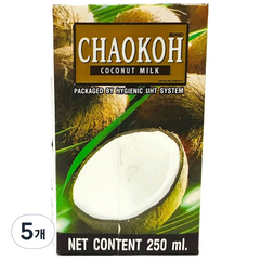 차오코 코코넛밀크, 250ml, 5개