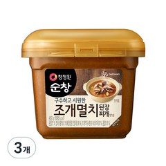 청정원순창 조개멸치 된장 찌개양념, 450g, 3개