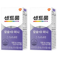 센트룸 칼슘+D 미니 120g, 2개, 120정