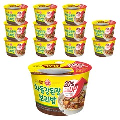 오뚜기 맛있는 오뚜기 컵밥 차돌 강된장보리밥, 310g, 12개