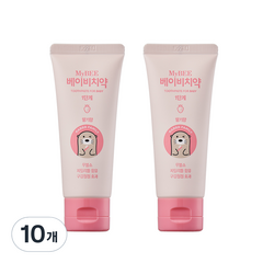 마이비 베이비치약 1단계 딸기향, 50g, 10개