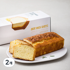신세계푸드 레몬 버터 파운드 케이크, 620g, 2개